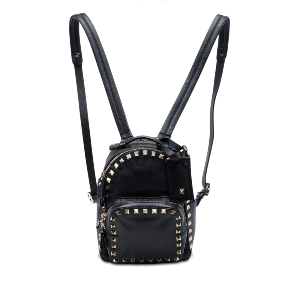 Pre-Loved Valentino Mini Leather Rockstud Backpack